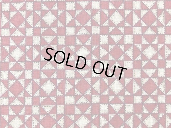 画像2: moda 7045-17 MY CONTRY パッチワーク　赤 (2)