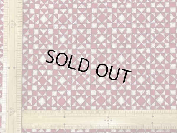 画像3: moda 7045-17 MY CONTRY パッチワーク　赤 (3)