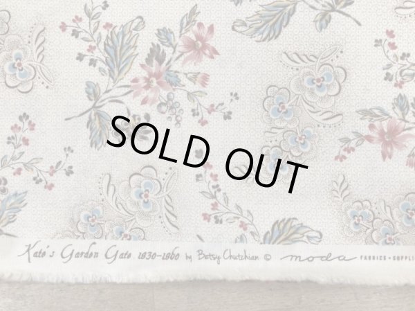 画像3: moda 3164-11 KATE'S GARDEN GATE アンティークフラワー (3)