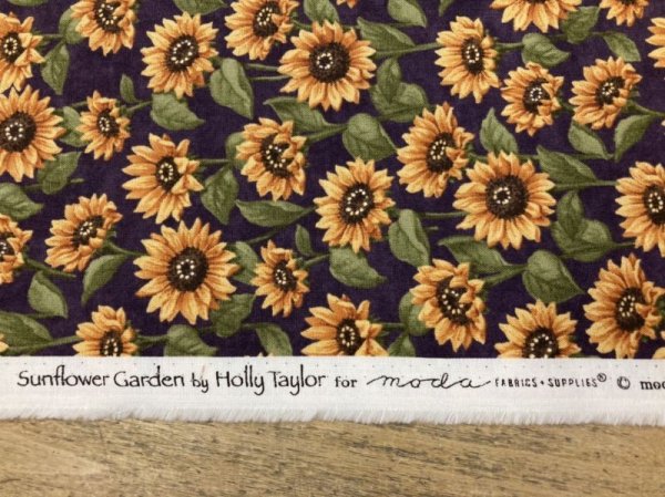 画像2: moda　6839-14　SUNFLOWER　GARDEN　パープル (2)