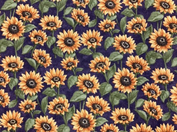 画像1: moda　6839-14　SUNFLOWER　GARDEN　パープル (1)