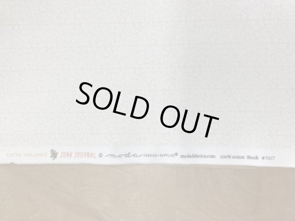 画像3: moda　7417-11　JUNK　JOURNAL　オフホワイトプリント (3)