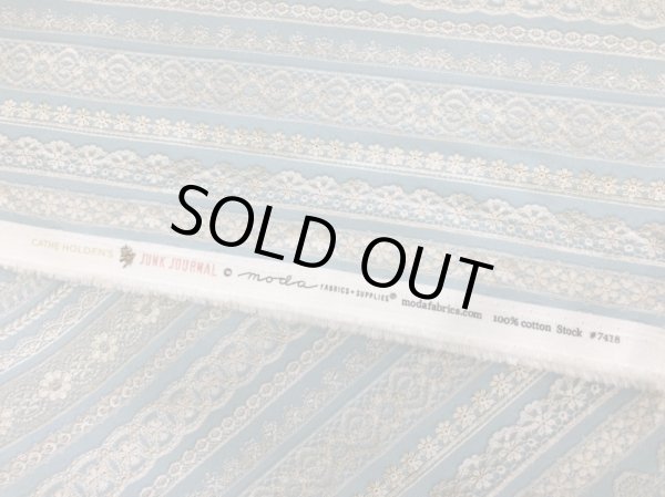 画像4: moda　7418-14　JUNK　JOURNAL　レース　ブルー (4)