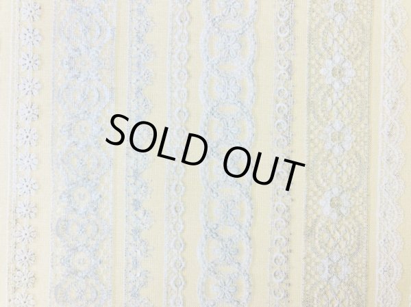 画像2: moda　7418-12　JUNK　JOURNAL　レース　クリームイエロー (2)