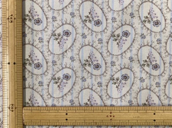 画像4: テキスタイルパントリー 15-0142-D クラシックフラワー グレー (4)