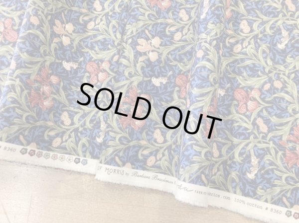 画像4: moda　8360-13　BEST OF MORRIS　アイリス　ネイビー (4)