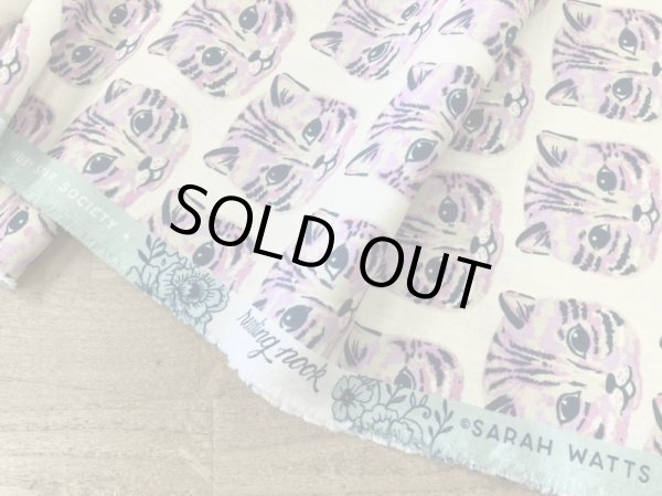 画像4: moda　RS2083-11L　READING　NOOK　キャットフェイス　オフホワイト　リネン (4)