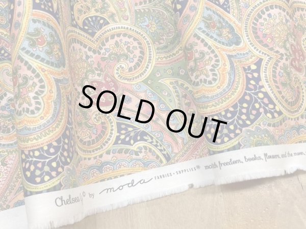 画像5: moda　33741-21　CHELSEA　GARDEN　ヨーロピアンペイズリー　ネイビー (5)