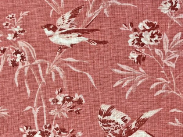 画像2: moda　13950-16　Antoinette by French General　鳥と木　コーラルレッド (2)