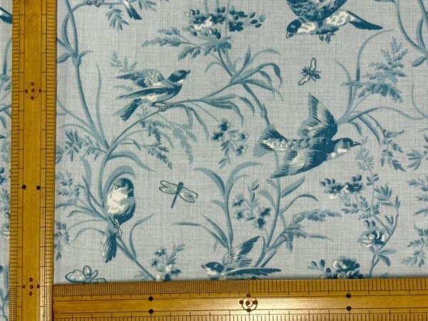 画像3: moda　13950-14　Antoinette by French General　鳥と木　ブルー (3)
