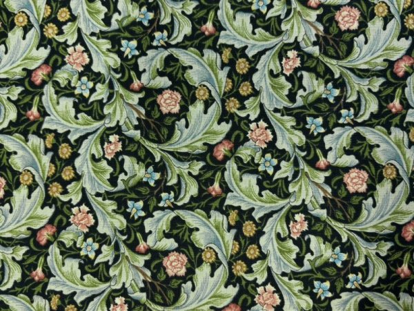 画像1: moda　8374-21　MORRIS MEADOW　LIECESTERブラック (1)