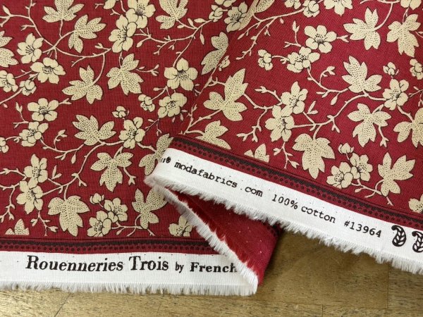 画像4: (2)	moda 13964-14 French General ROUENNERIES TROIS　レッド (4)