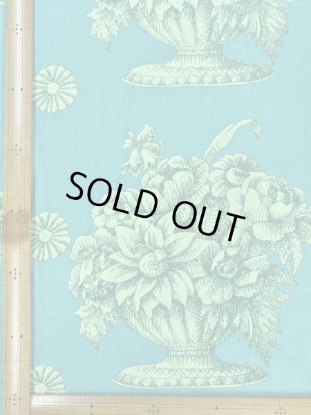 画像2: Kaffe Fassett COLLECTIVE Stone Flower PWGP173 England　ブルーグリーン (2)