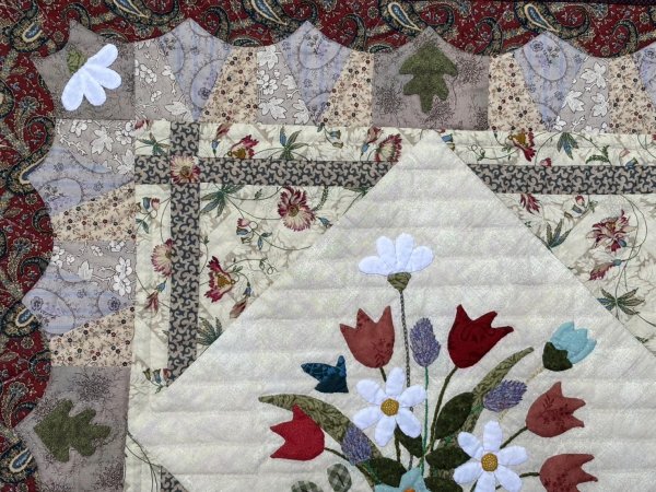 画像5: フラワーバスケットのタペストリー (5)