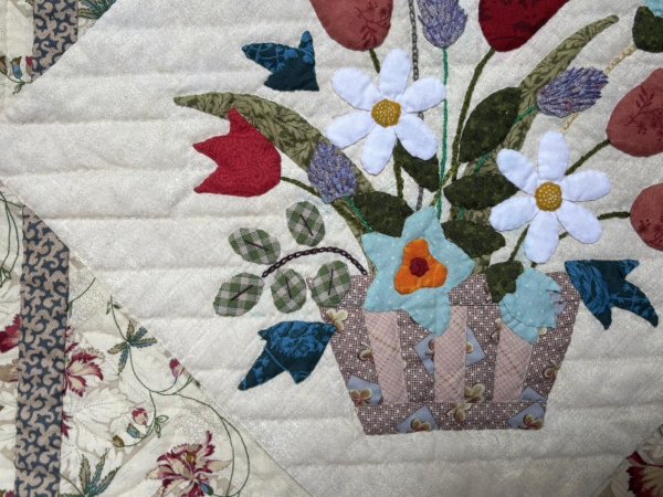 画像4: フラワーバスケットのタペストリー (4)