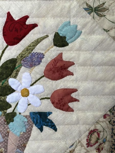 画像2: フラワーバスケットのタペストリー (2)