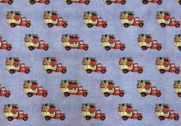 画像2: moda 7475-13 FARM AND GARDEN ブルー (2)