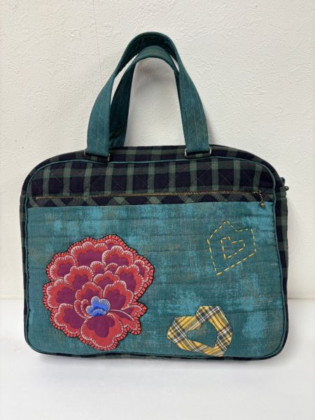 画像2: ケイフ・ファセットの生地で作るブリーフバッグ (2)