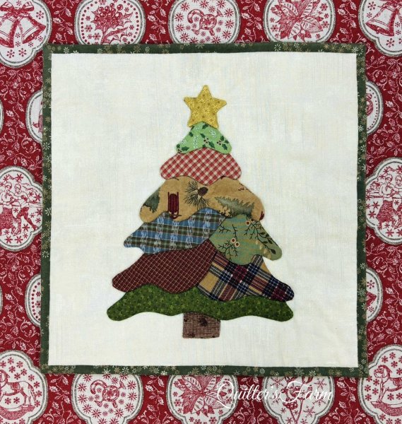 画像1: クリスマスツリーのタペストリー (1)