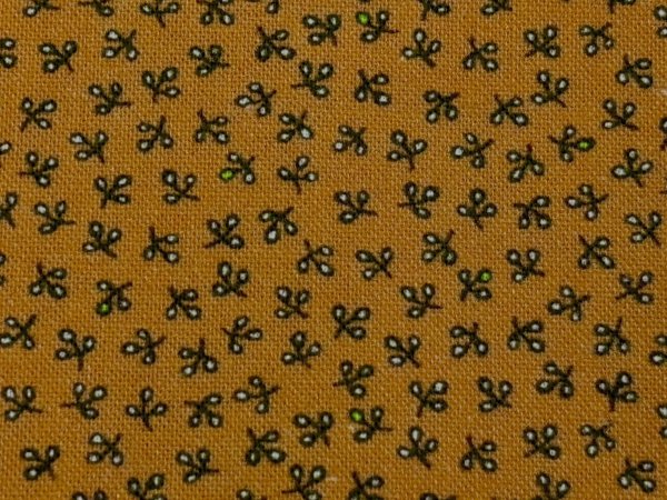 画像1: テキスタイルパントリー　16-0267-C　オレンジ　Antique pattern collection (1)