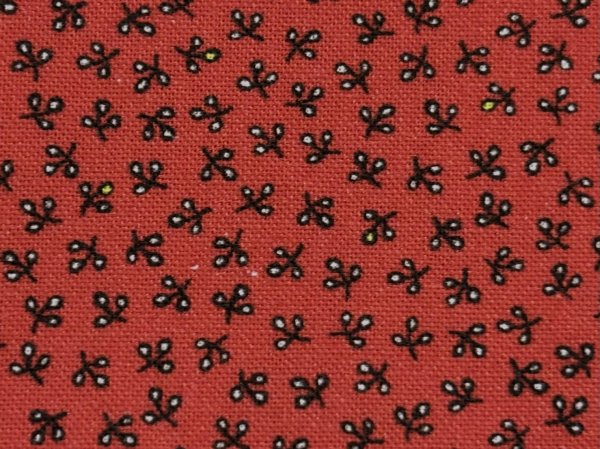 画像1: テキスタイルパントリー　16-0267-F　レッド　Antique pattern collection (1)