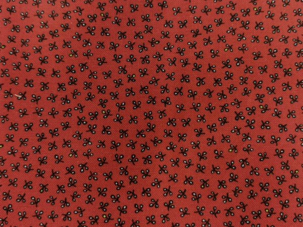 画像2: テキスタイルパントリー　16-0267-F　レッド　Antique pattern collection (2)