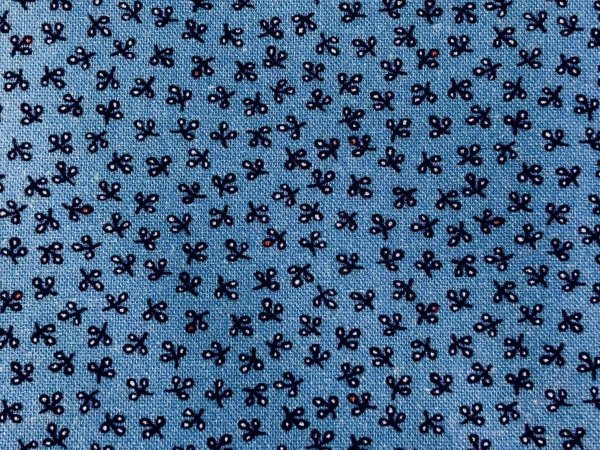 画像1: テキスタイルパントリー　16-0267-E　ブルー　Antique pattern collection (1)